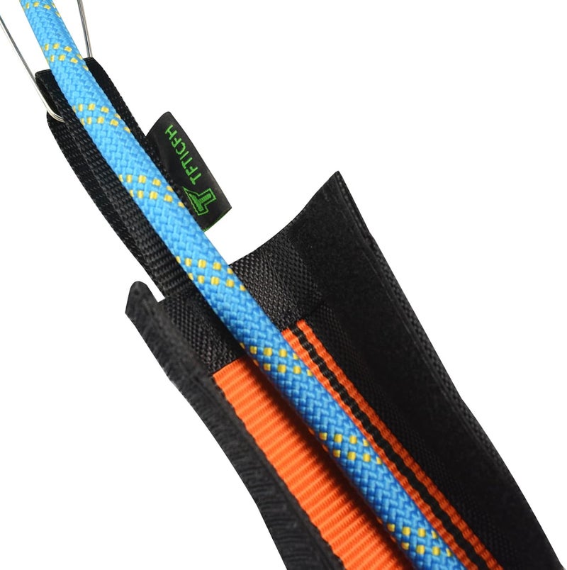 TFTICFH Rope Protector, Portable Rope Guard Abrasion-Resistant Rope Cover Protection, Durable Climbing Rope Protector Sleeve for Rock Climbing Arborist Outdoor Gear Rappelling, 50cm - Image 2